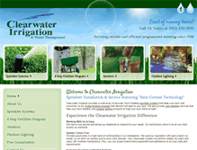 Tablet Screenshot of clearwaterirrigation.com